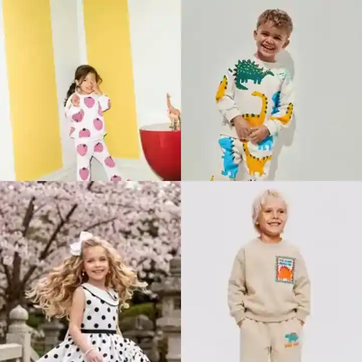 A selection of girls' and boys' clothing from the Market of Kids catalog